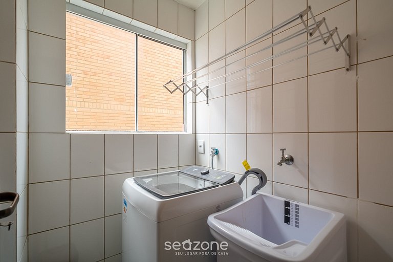 Apto c/ varanda, churrasqueira e vista mar RBV0103