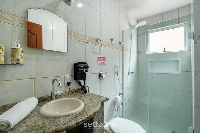 Apt con balcón, parrilla y vista al mar RBV0103