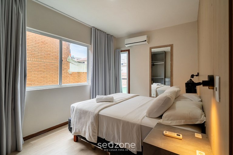 Apt con balcón, parrilla y vista al mar RBV0103