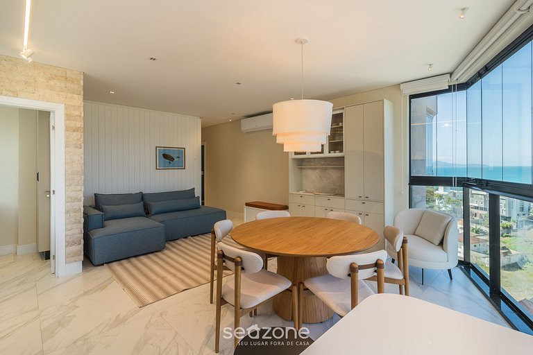 Apto c/ área gourmet a 300m da praia MTR1002