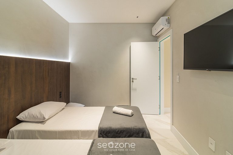 Apto con área gourmet a 300 m de la playa MTR1002