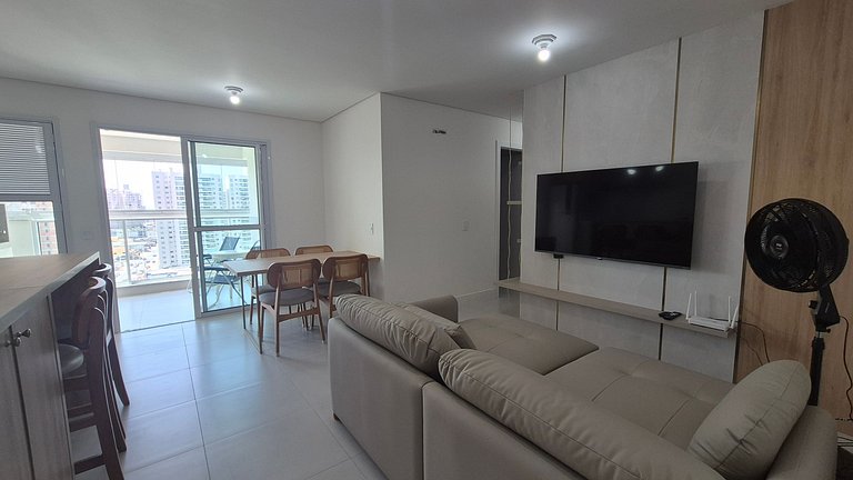 Apto c/ Churrasqueira a 200m da Praia PTC1304