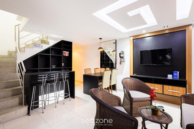 Apto c/ Churrasqueira e Jacuzzi CCG1403