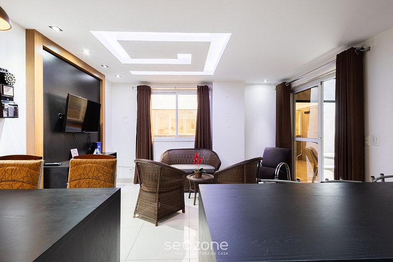 Apto c/ Churrasqueira e Jacuzzi CCG1403