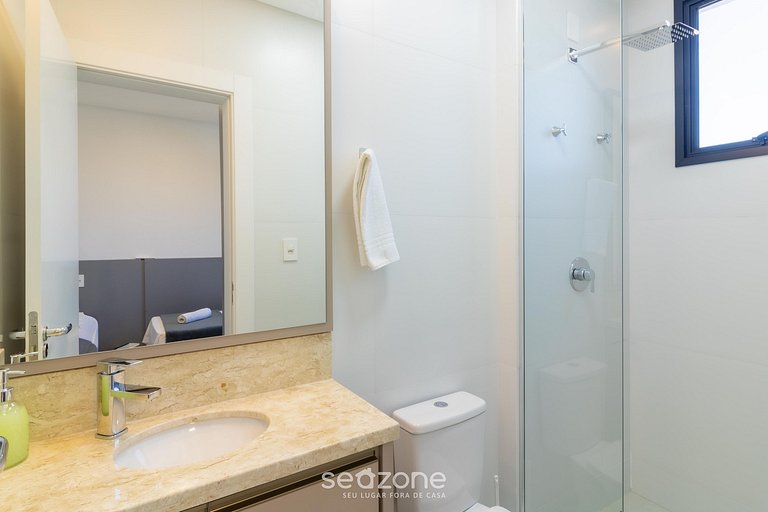 Apto c/ 3 suítes e churrasq. a 90m do mar RIH0901