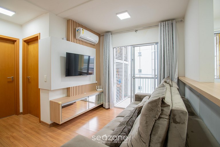 Apto c/ Parrilla en Cond. Frente al Mar VAC0801