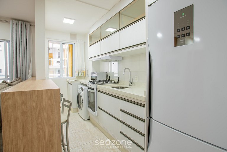 Apto c/ Parrilla en Cond. Frente al Mar VAC0801