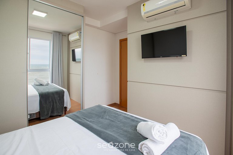 Apto c/ Parrilla en Cond. Frente al Mar VAC0801