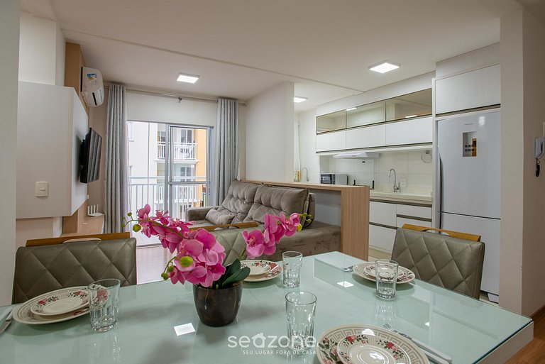 Apto c/ Parrilla en Cond. Frente al Mar VAC0801