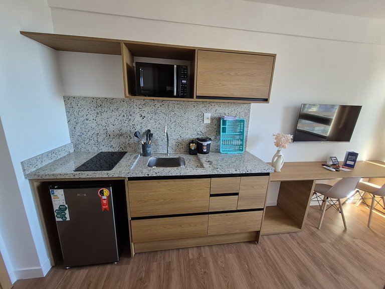 Studio en edif. c/ piscina, a 270m del mar ATL0903