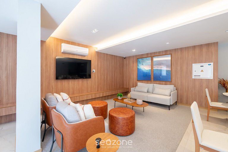 Studio em prédio c/ piscina em Salvador HFO0203