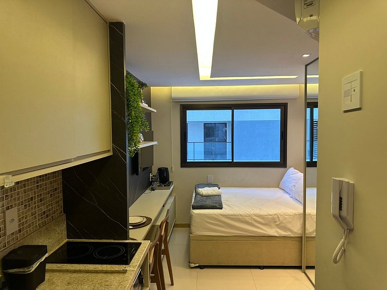 Studio en edificio con piscina en Salvador HFO0203