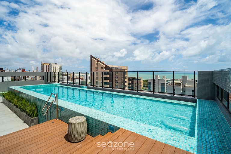 Moderno em edf. c/ Piscina a 280 m do Mar UGR0404A