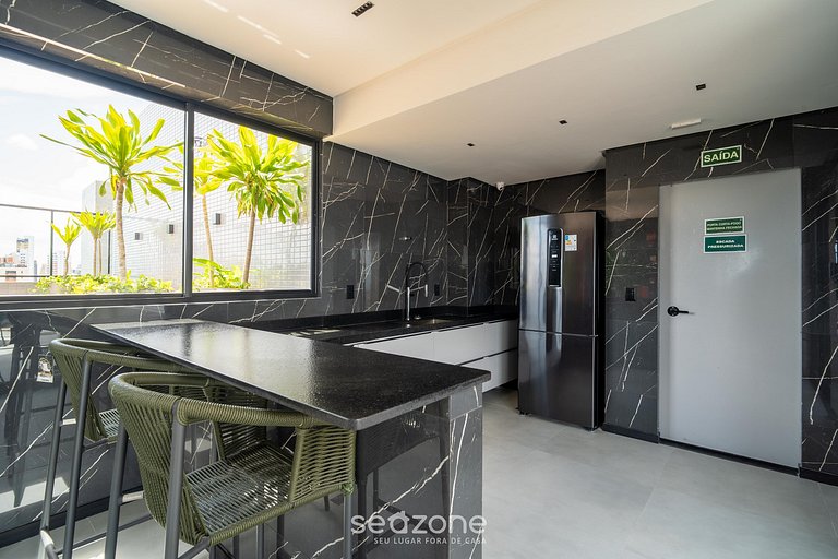 Estudio en edif. c/ piscina, 280m del mar UGR0404A