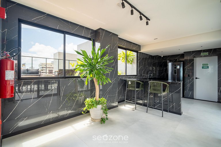 Moderno em edf. c/ Piscina a 280 m do Mar UGR0404A