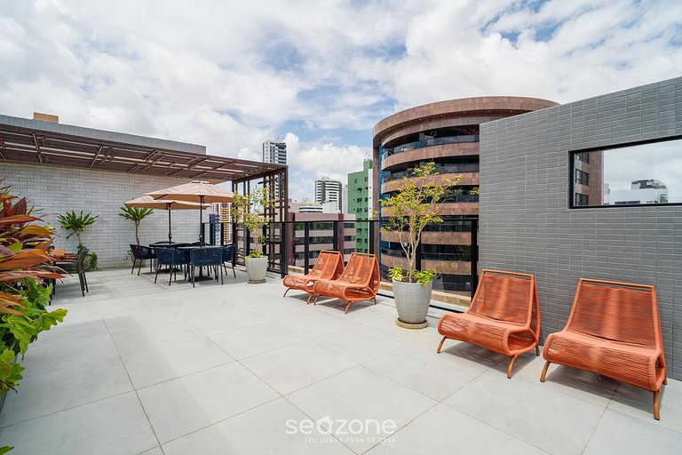 Moderno em edf. c/ Piscina a 280 m do Mar UGR0404A