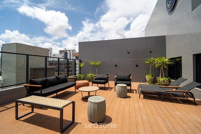 Moderno em edf. c/ Piscina a 280 m do Mar UGR0404A