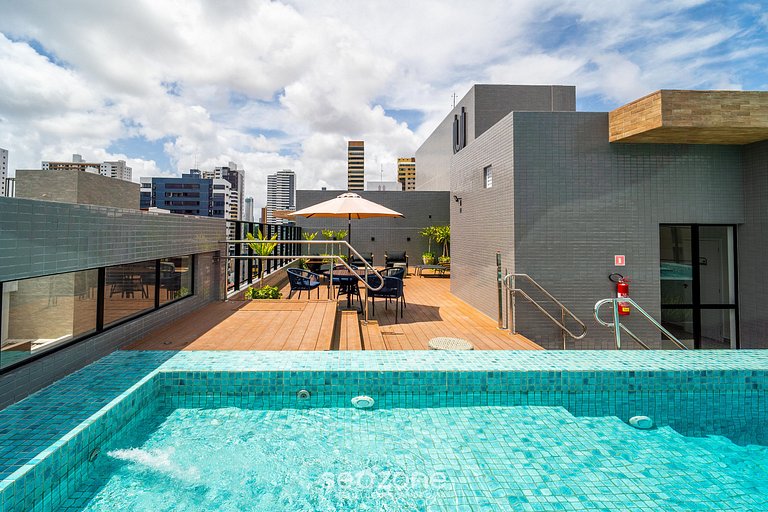 Moderno em edf. c/ Piscina a 280 m do Mar UGR0404A