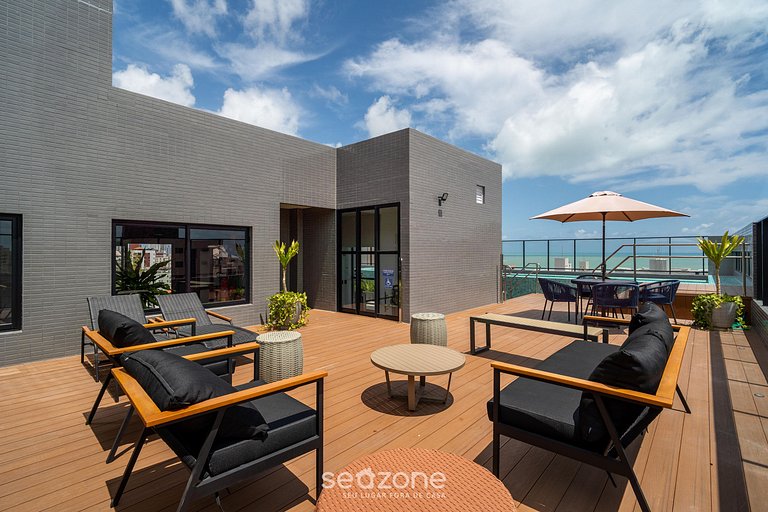 Estúdio em edf. c/ Piscina a 280 m do Mar UGR0404A