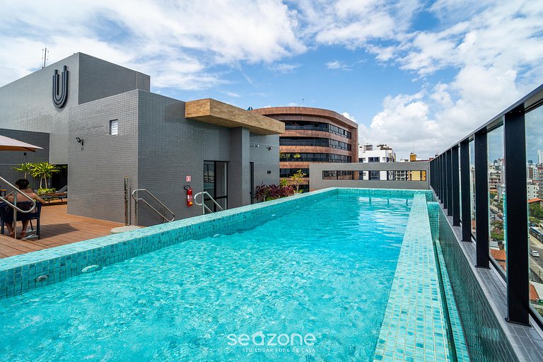 Moderno em edf. c/ Piscina a 280 m do Mar UGR0404A