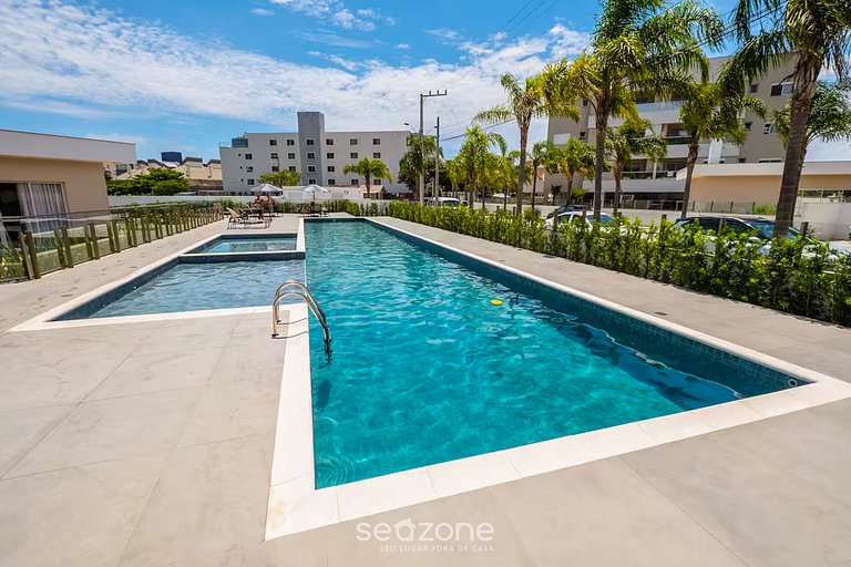 Estadia completa em cond c Piscina a penas 600 da Praia - CC