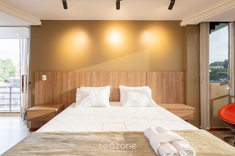 Apto moderno no Sudoeste c/ ar e Wi-Fi | CLS0101