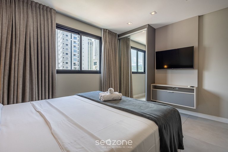 Apto mar 280m da Praia MHF0801