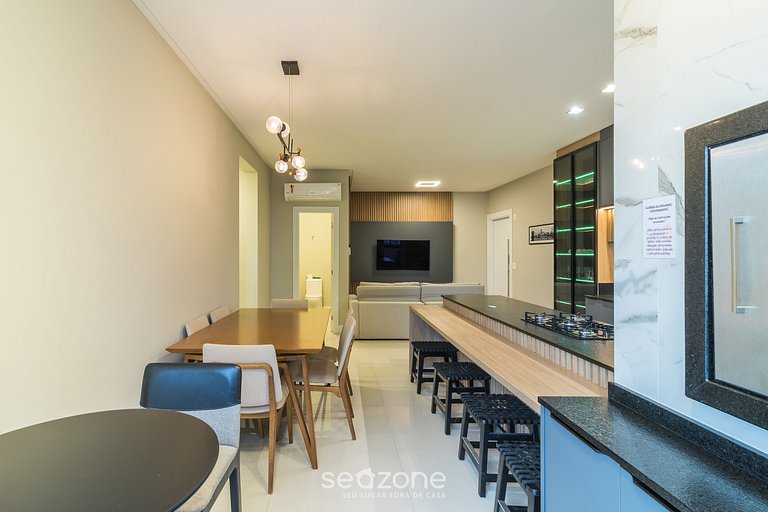 Apto c/ Churrasqueira a 900 m da Praia EPD0702