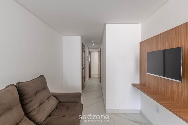 Apto 2 QTs a apenas 270m da Praia do Morro EPU0301