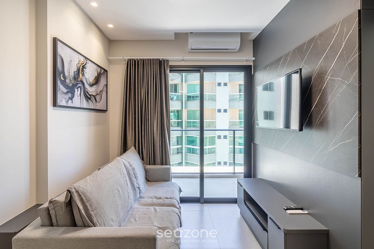 Apto a 220 m del mar en Meia Praia FFS0904