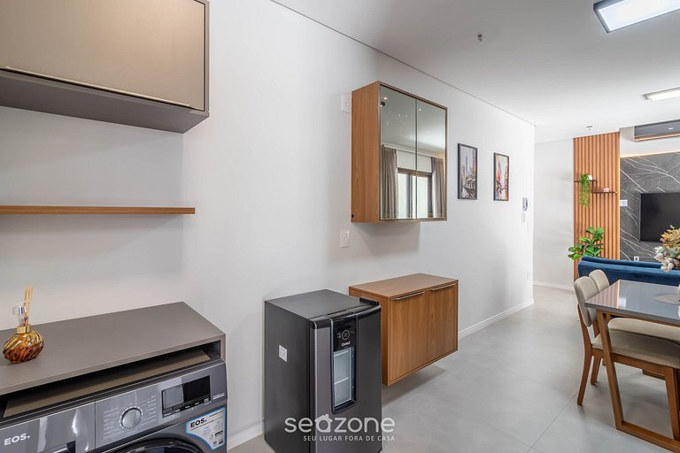 Apto em cond c/ piscina a 220m do Mar FFS0406