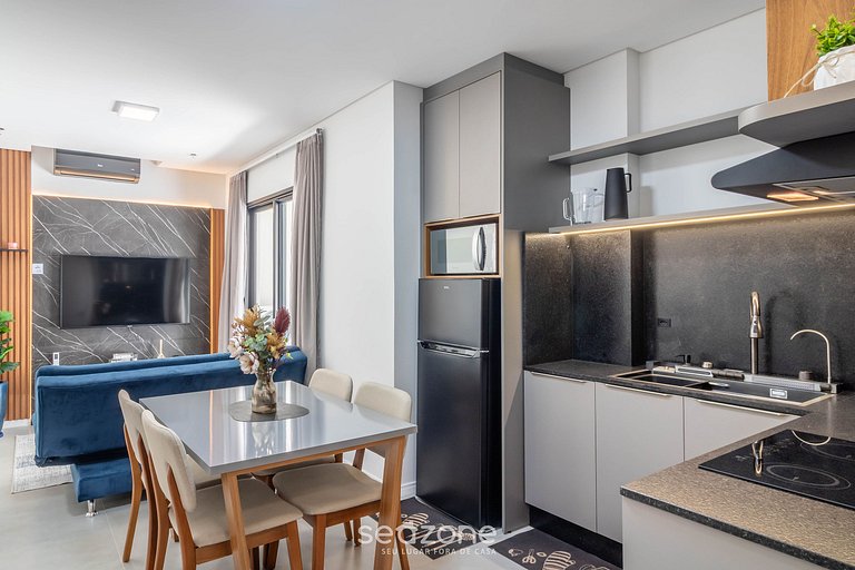 Apto em cond c/ piscina a 220m do Mar FFS0406