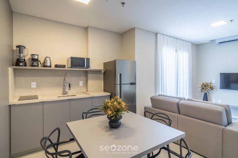 Estúdio em cond c/ piscina, 220 m do Praia FFS1009