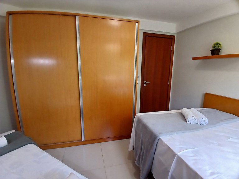 Apto c/ balcón a pasos del mar en Ilhéus ERW0301