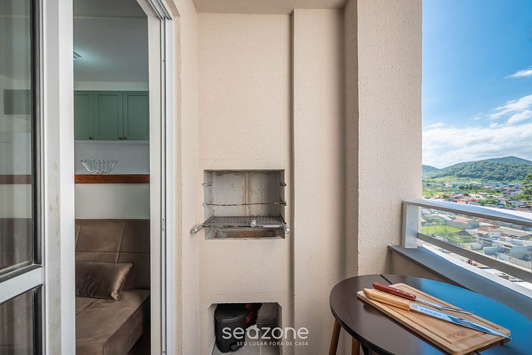 Apto c/ Churrasqueira a 750 m da Praia CIB1104