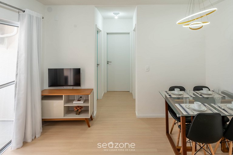 Apto c/ Churrasqueira a 750 m da Praia CIB1104