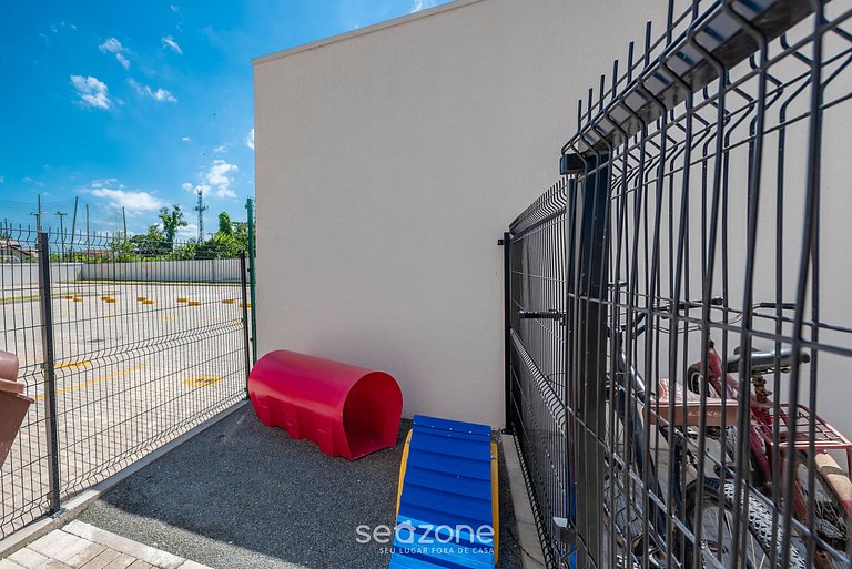 Apto c/ Churrasqueira a 750 m da Praia CIB1104