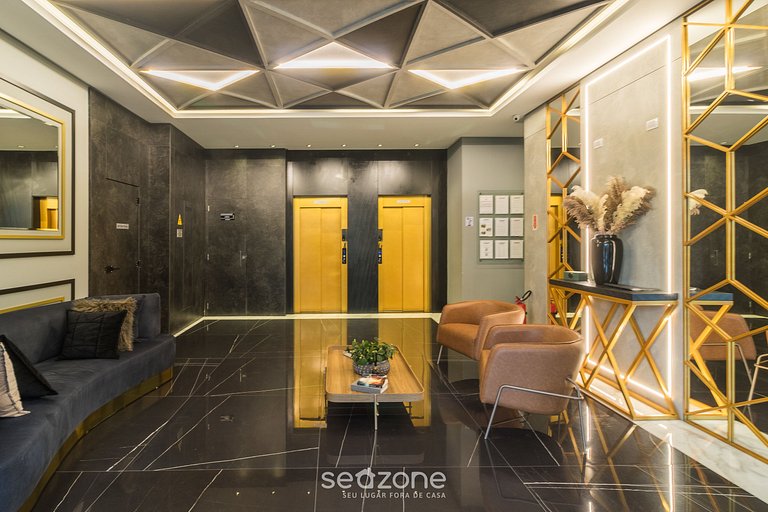 Apto c/ Churrasqueira a 900 m da Praia EPD0702