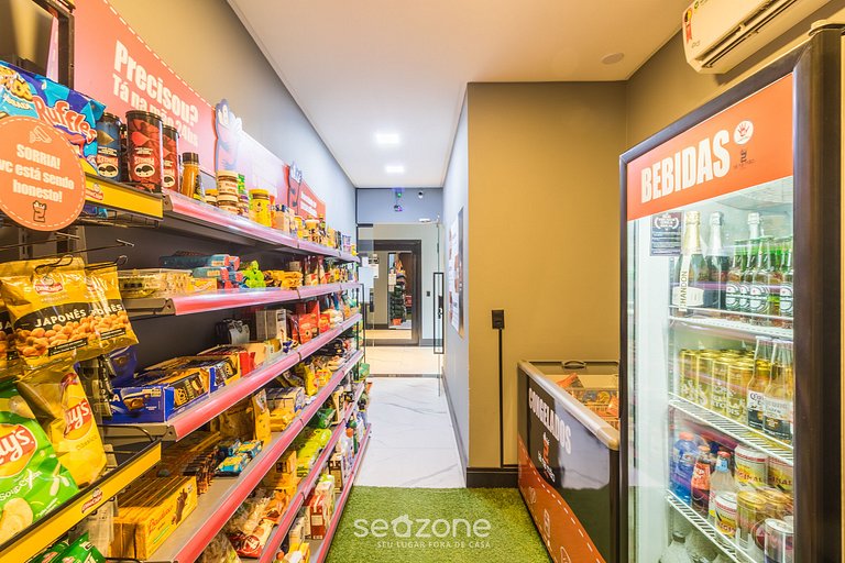 Apto c/ Churrasqueira a 900 m da Praia EPD0702