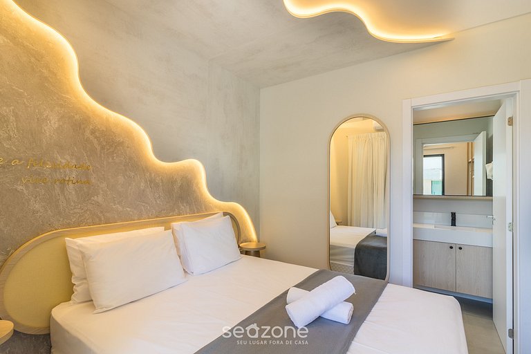 Apto c/ piscina no rooftop a 220m do mar FFS1204