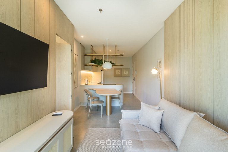 Apto c/ piscina en edif. a 220 m del mar FFS1204