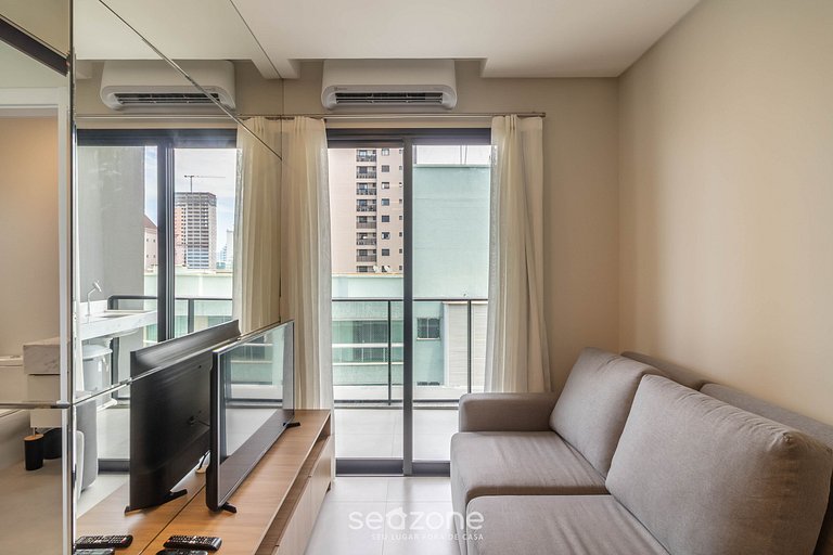 Apt 1QT em cond c/ piscina, 220m do Mar FFS1301