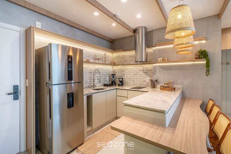 Apto en edificio a 220 m de la playa FFS0405