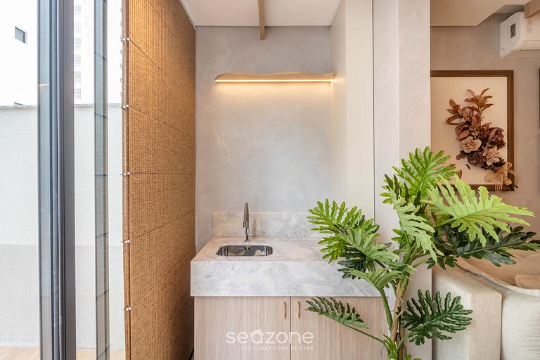 Apto en edificio a 220 m de la playa FFS0405