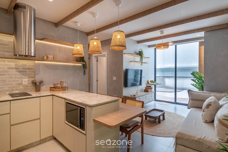 Apto en edificio a 220 m de la playa FFS0405