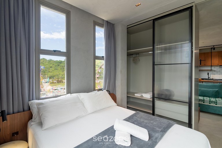 Apto con parrilla privada a 500 m del mar ELF0406