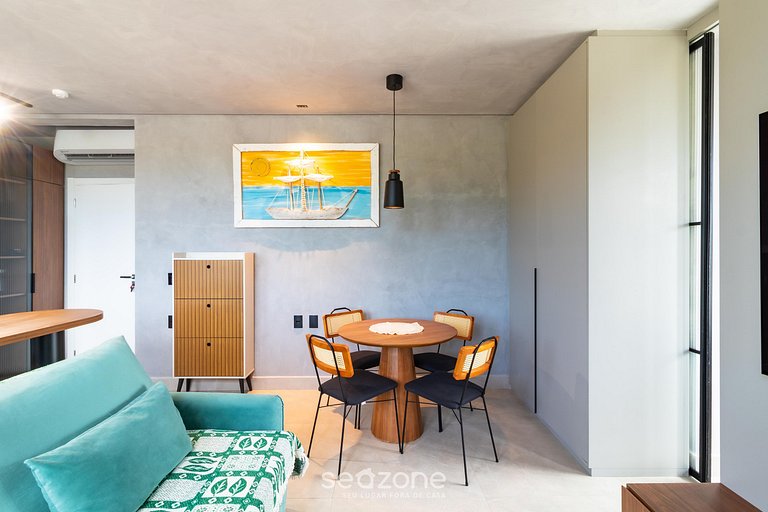 Apto con parrilla privada a 500 m del mar ELF0406