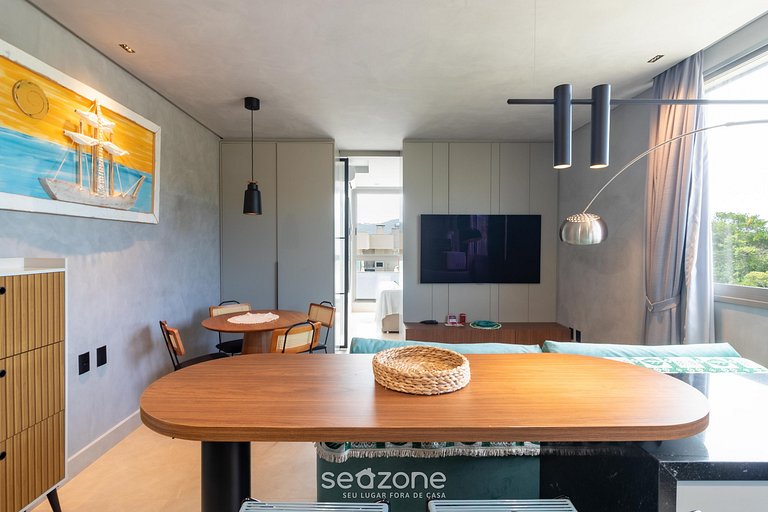 Apto con parrilla privada a 500 m del mar ELF0406