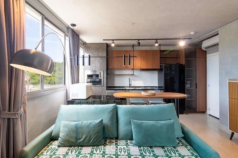 Apto con parrilla privada a 500 m del mar ELF0406