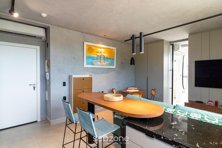 Apto con parrilla privada a 500 m del mar ELF0406